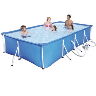 Bestway Pool 5700L mpumpe  metal ramme 400 x 211 x 81cm.