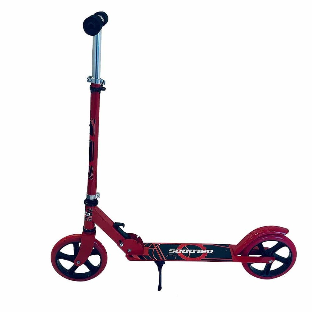 Løbehjul med store hjul  bagbremse  -  foldbart (fås i flere farver)