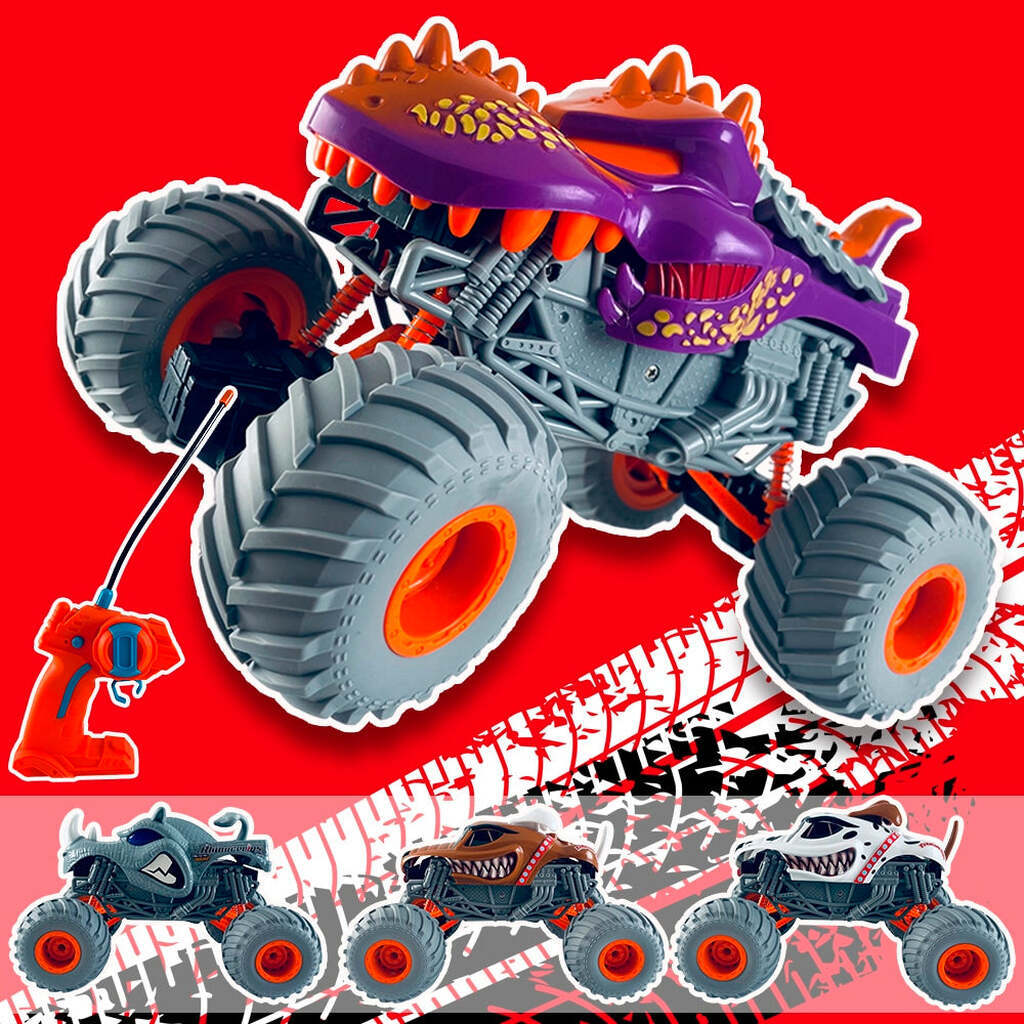Monster Truck Fjernstyret bil - flere forskellige modeller - - Grå