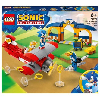 LEGO Sonic the Hedgehog Tails' værksted og Tornado-fly