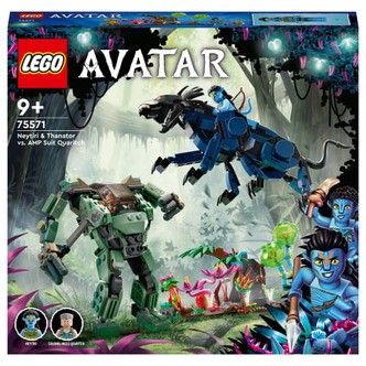 LEGO Avatar Neytiri og Thanator mod Quaritich i amp-dragt