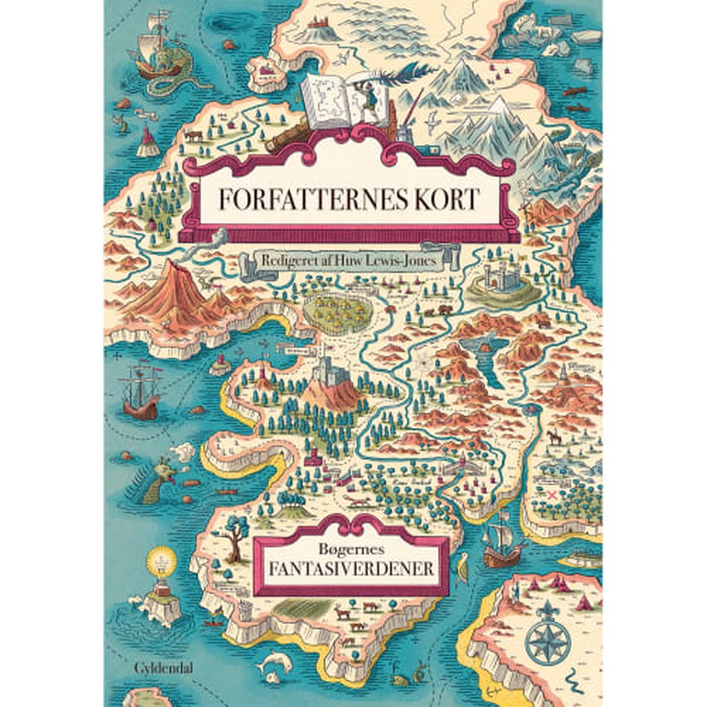 Forfatternes kort - Atlas over litteraturens fiktive riger - Indbundet