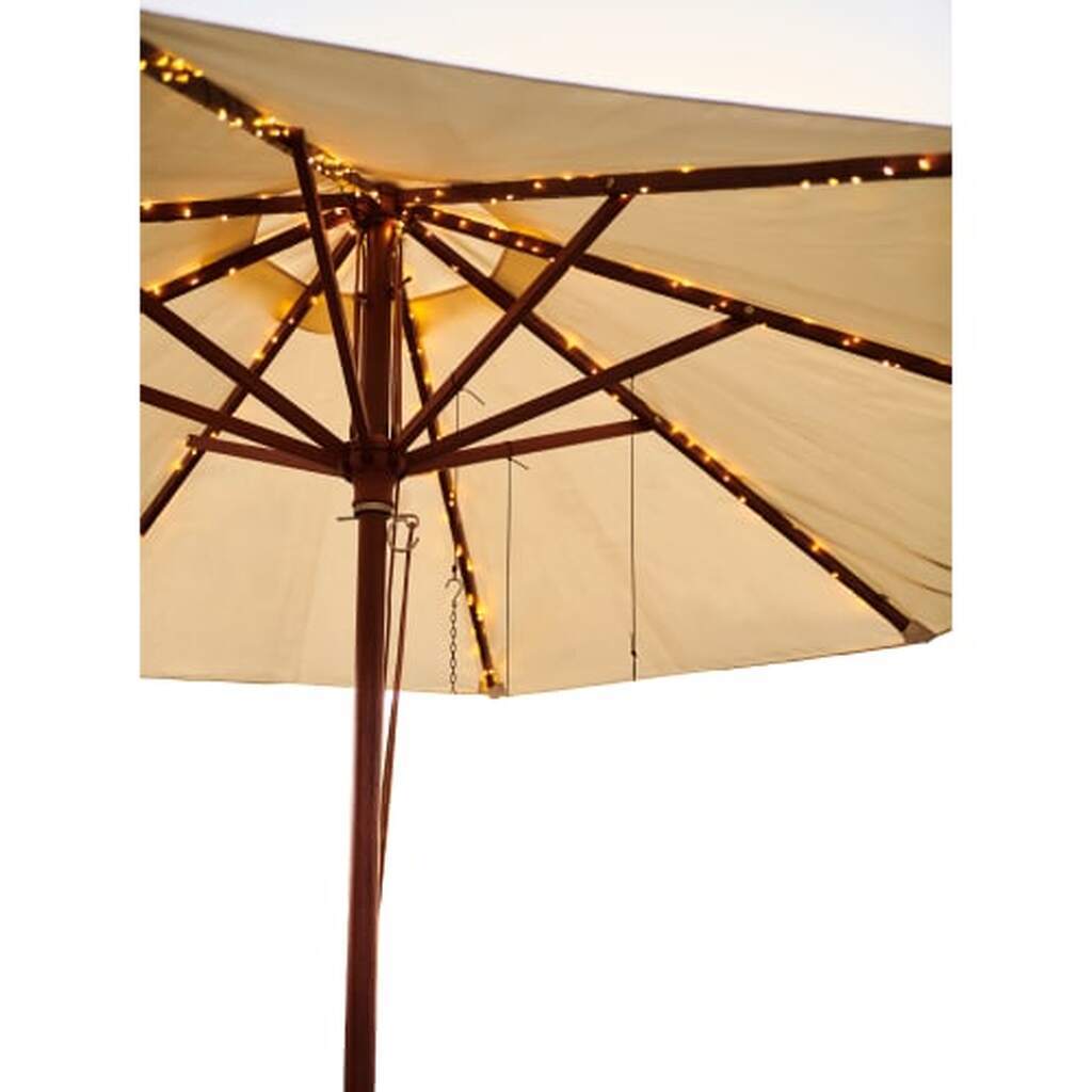 Sirius solcelledrevet lyskæde til parasol - Knirke
