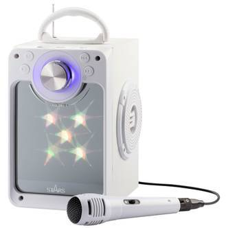 Stars karaokemaskine - Disco Sing Along - Hvid
