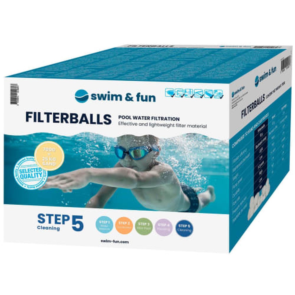 Swim & Fun filterkugler til pool - 700 g