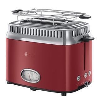 Russell Hobbs toaster - Retro 2 slice toaster - Rød