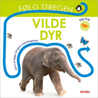 Følg stregen - Vilde dyr - Papbog