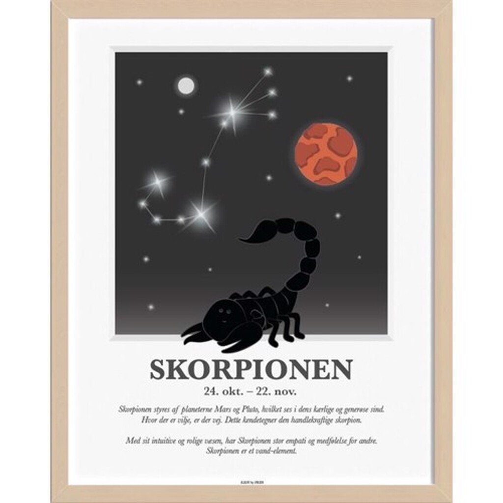 Kids By Friis - Stjernetegns Plakat - Skorpionen