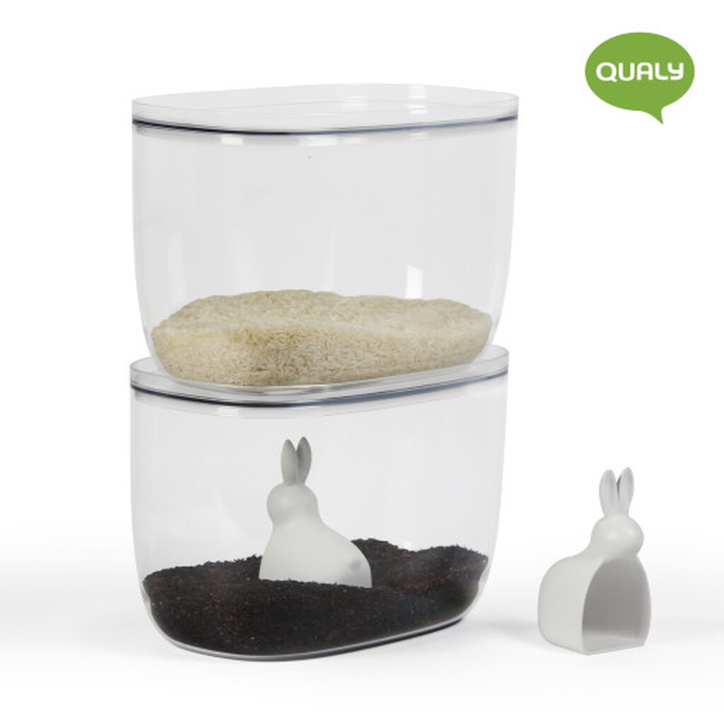Qualy Bella bunny ris container - 7 L