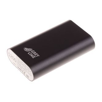 GreyLime Power Tough powerbank 5200 mAh, Sort