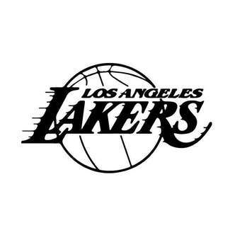 Basket wallsticker. Los Angeles Lakers. 30x52cm.