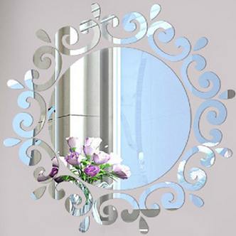Spejl krummelure til at pynte med. Oplagt til rundt om et spejl. Selvklæbende spejl klistermærker.