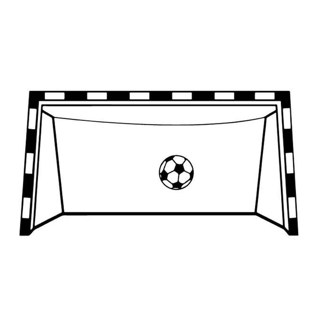 Sej fodboldmål / håndboldmål wallsticker. Få et fodboldmål / håndboldmål på væggen. 47x91cm