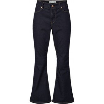Cost:Bart - Anne Flared Jeans Cropped (14287) - Dark Blue Wash