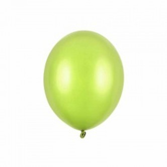 limegrøn metallic mini balloner 12 cm. 100 stk