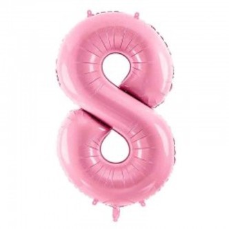 tal ballon 8 lyserød. 86 cm