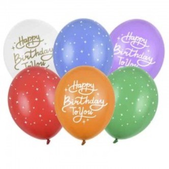 ballon buket happy birthday to you. 6 stk