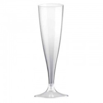 genanvendelige champagneglas transparent. 10 stk