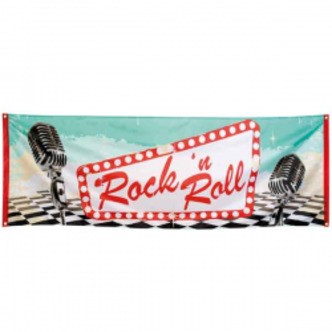 banner Rock 'n Roll. 74 x 220 cm