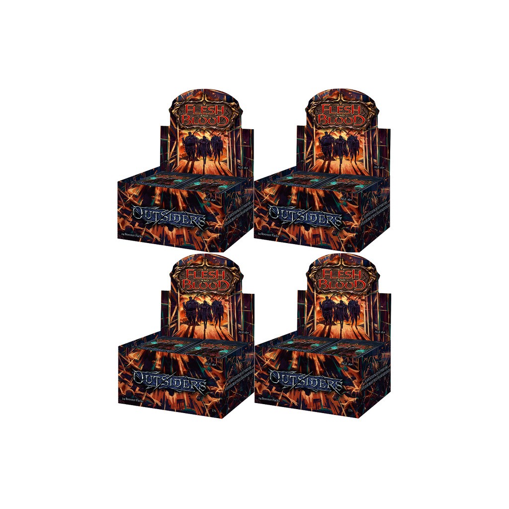 Outsiders Booster Box Case - 4x Booster Box - Flesh  Blood