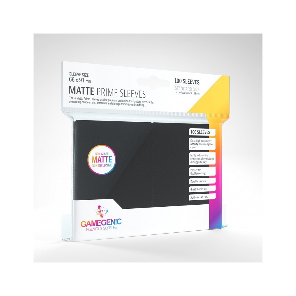 Matte Prime Sleeves 100 stk - Anti-Glare - Plastiklommer - GameGenic