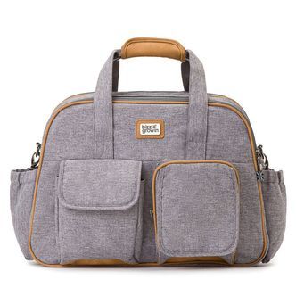 Bizzi Growin PODÂ® Pusletaske og rejseseng -  Windsor Grey