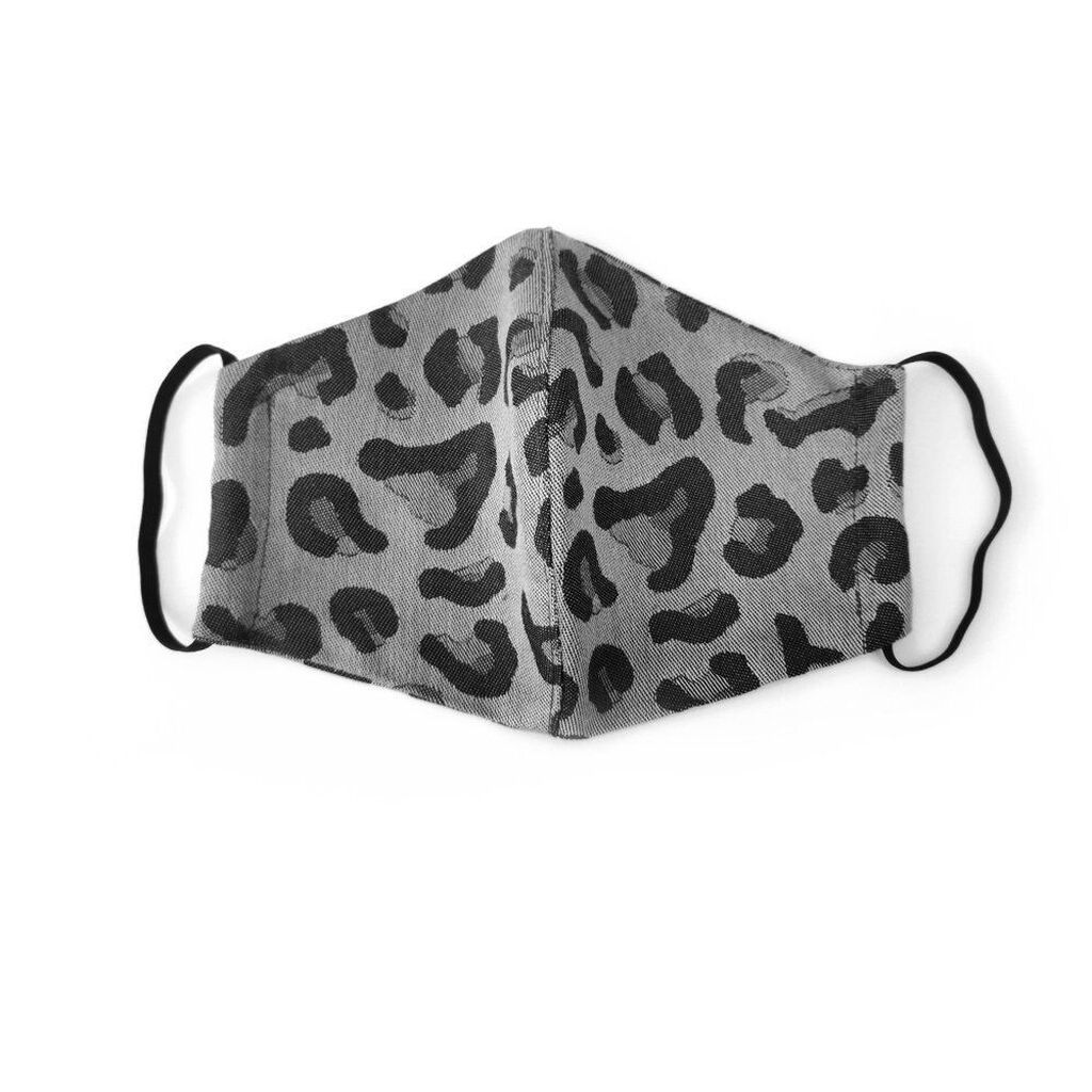 Fidella Mundbind - LeopardSilver med elastik