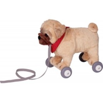 Die Spiegelburg Pull Along Pug Dog Otto Funny Animal Parade - Legetøj
