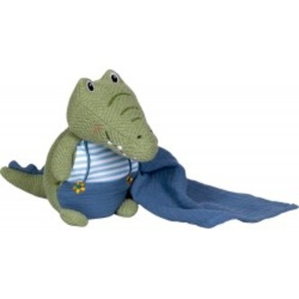 Die Spiegelburg Soft Toy With Cuddle Comforter Crocodile Little Wonder - My First Favourites - Bamse