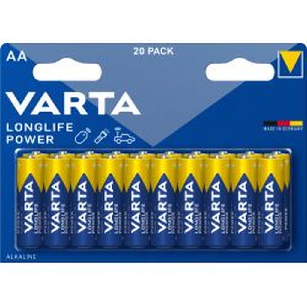 Varta Longlife Power Aa 20 Pack - Batteri