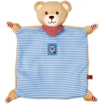 Die Spiegelburg Cuddle Comforter Little Bear, Blue Baby Charms - Bamse