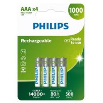 Philips Rechargeable AAA 1,2V 700 mAh Hr03 - Batteri