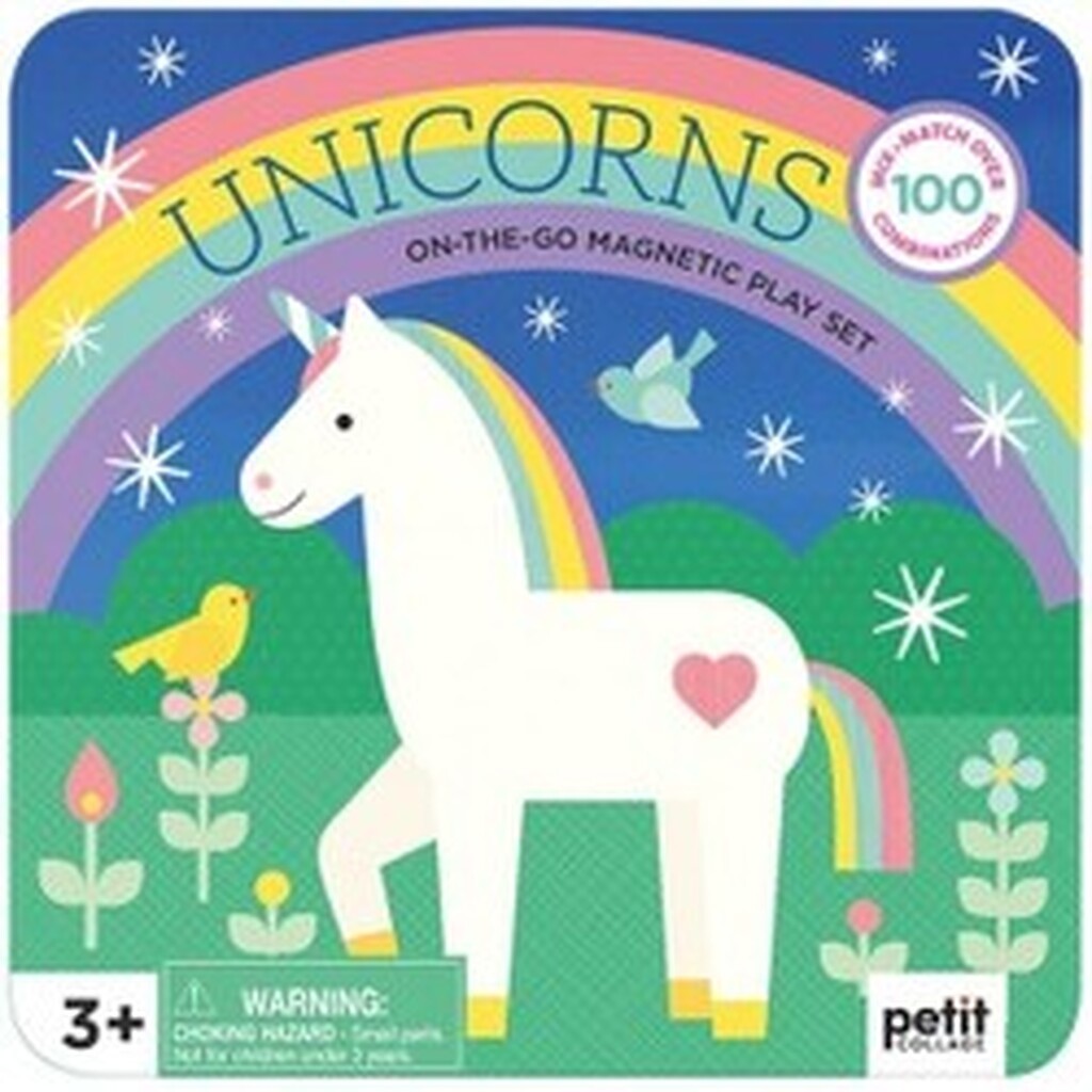Petit Collage Mix  Match Magnetic Unicorns - Legetøj