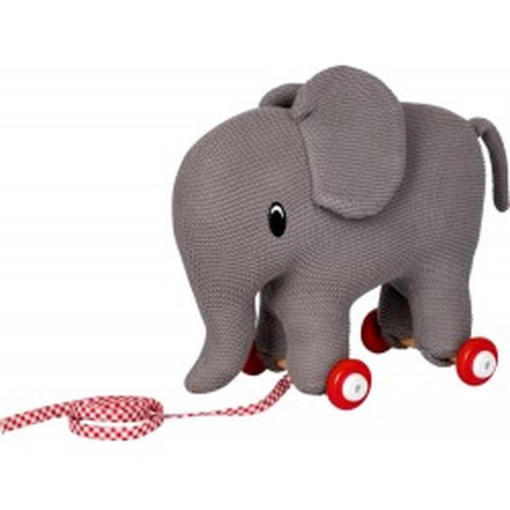Die Spiegelburg Pull Along Elephant (knitted) Baby Charms - Bamse