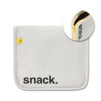 Fluf Snack Mat - Black with Yellow Zip