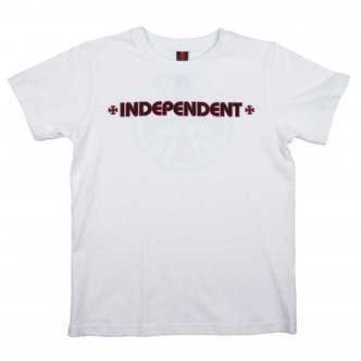 Independent Youth Bar Cross Tee White