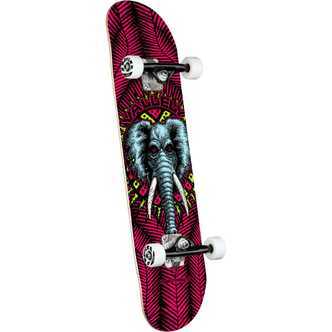 Powell Peralta Vallely Elephant bull; Pink Skateboard bull; 8.25