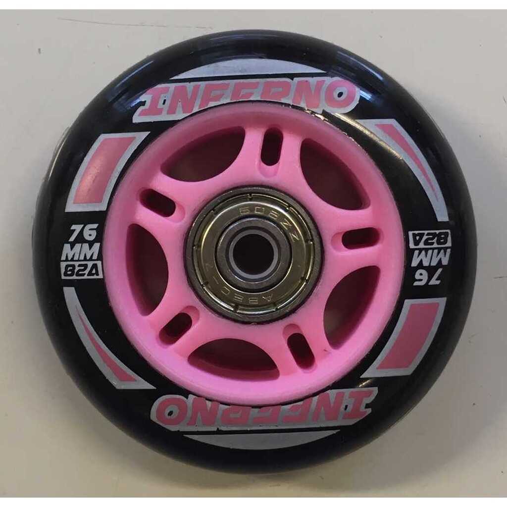 Supreme Rulleskøjte hjul til Inferno Inliner Pink 4 stk