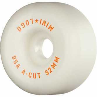 Mini Logo Skateboard Hjul A-cut "2" 52mm 95A White 4-pak
