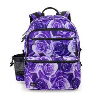 Jeva Skoletaske Square Purple Rose