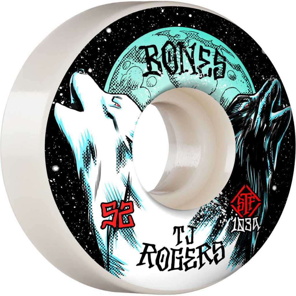 Bones Wheels PRO STF Skateboard Hjul Rogers Spirit Howl 52mm V3 Slims 103A 4-pak