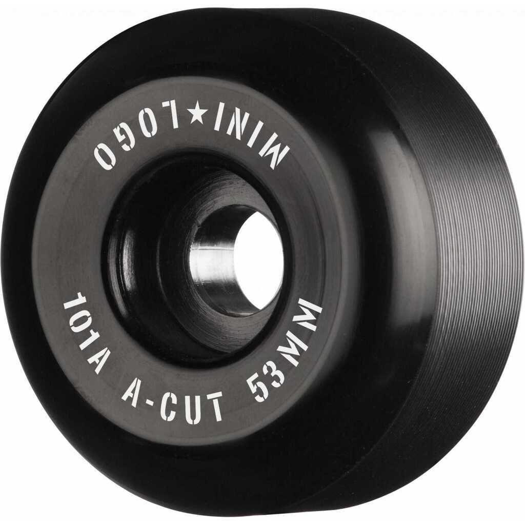 Mini Logo Skateboard Hjul A-cut 53mm 101A Black 4-pak