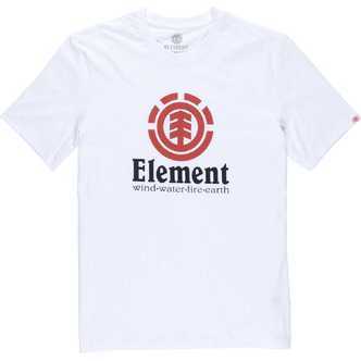 Element Vertical Optic Kortærmet T-Shirt Børn Hvid