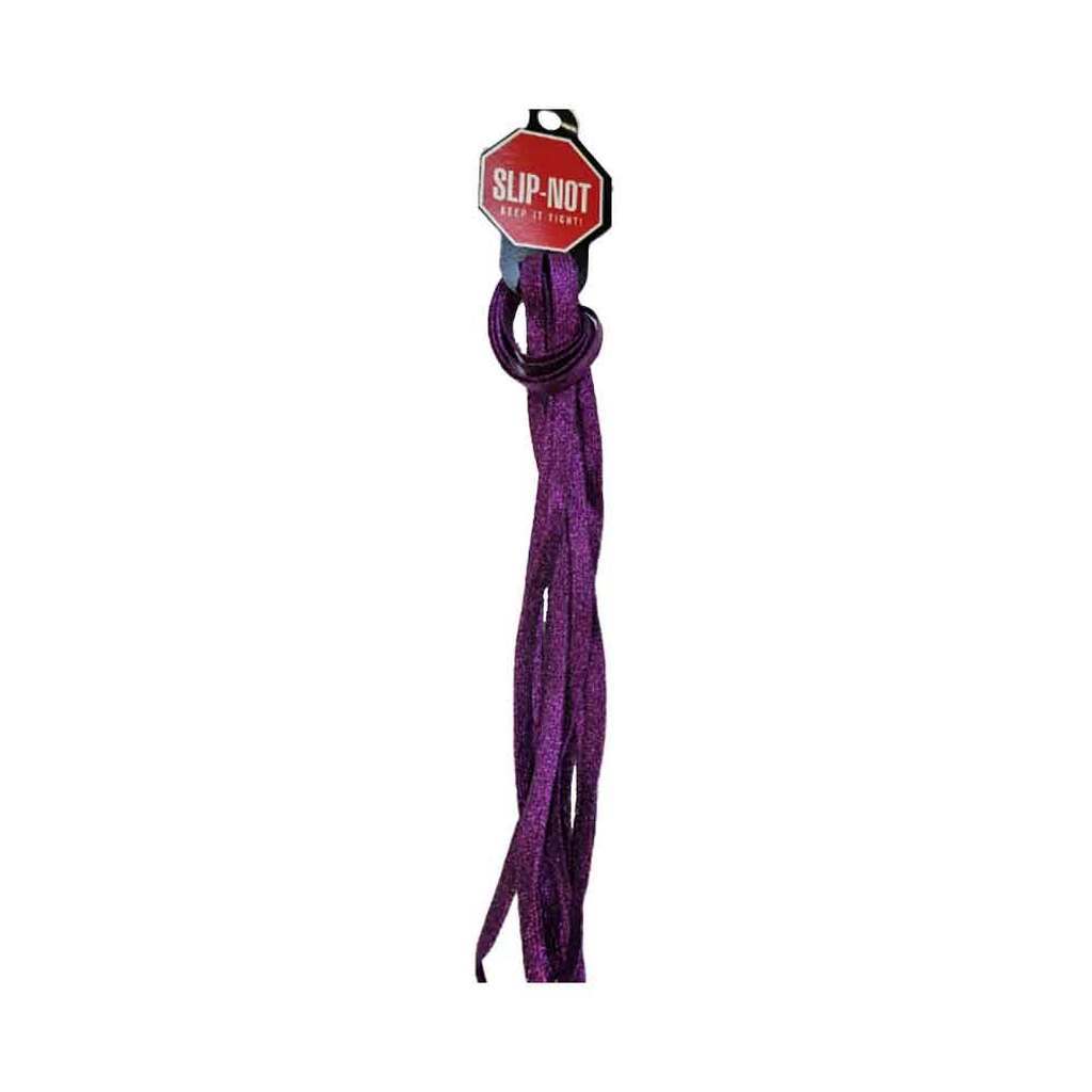 Sure-Grip Slip Not Laces Purple Glitter - 1 par