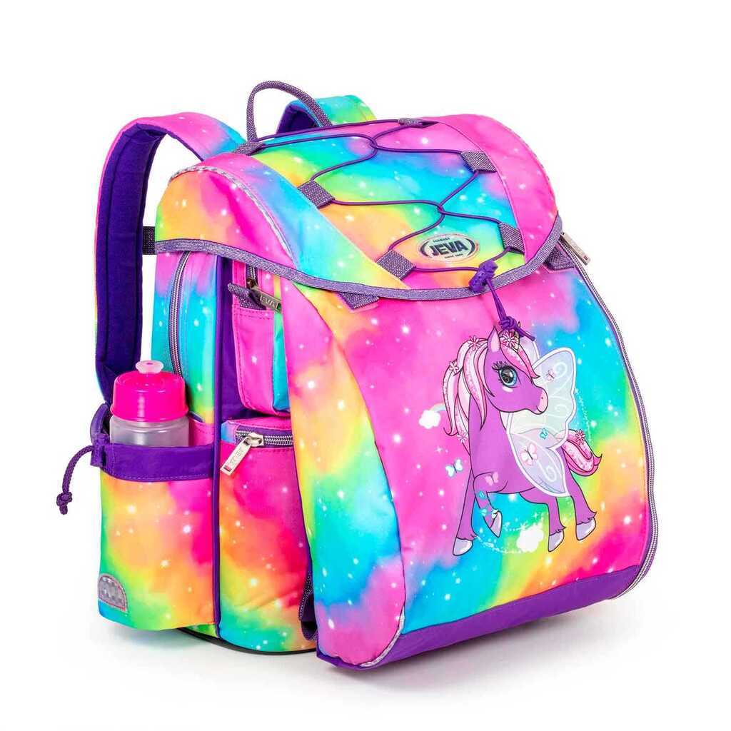 Jeva Intermediate School Bag Rainbow Alicorn