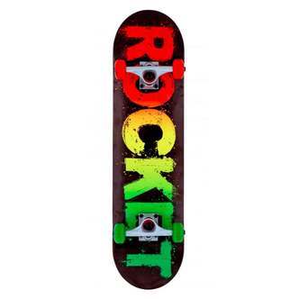 Rocket Skateboard Rasta Fade 8 x 31.5