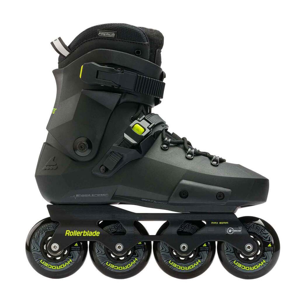 Rollerblade Twister XT  inline rulleskøjte sort med lime detaljer