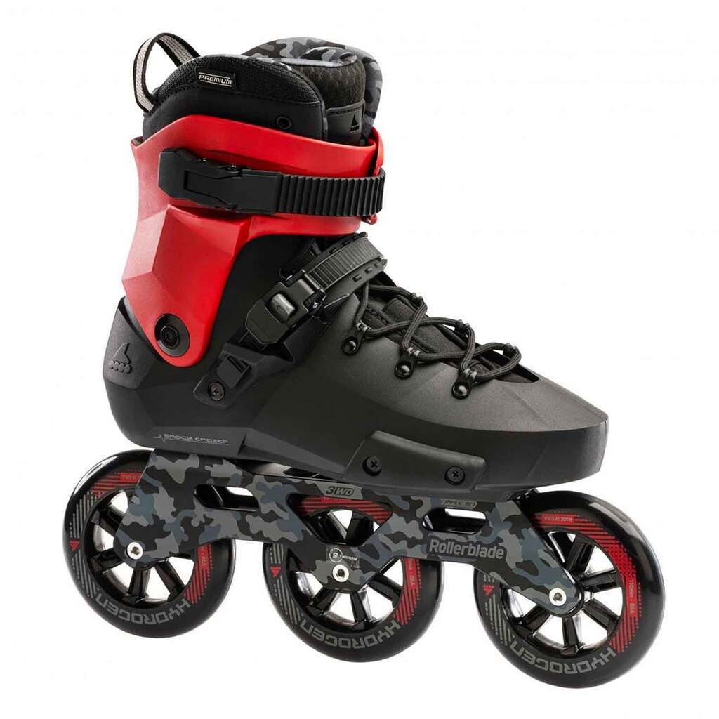Rollerblade Twister 110  inline rulleskøjte sort med røde detaljer
