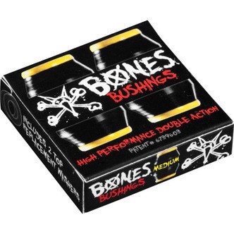 Bones Bushing Hardcore Medium Black/Yellow Pack 91A