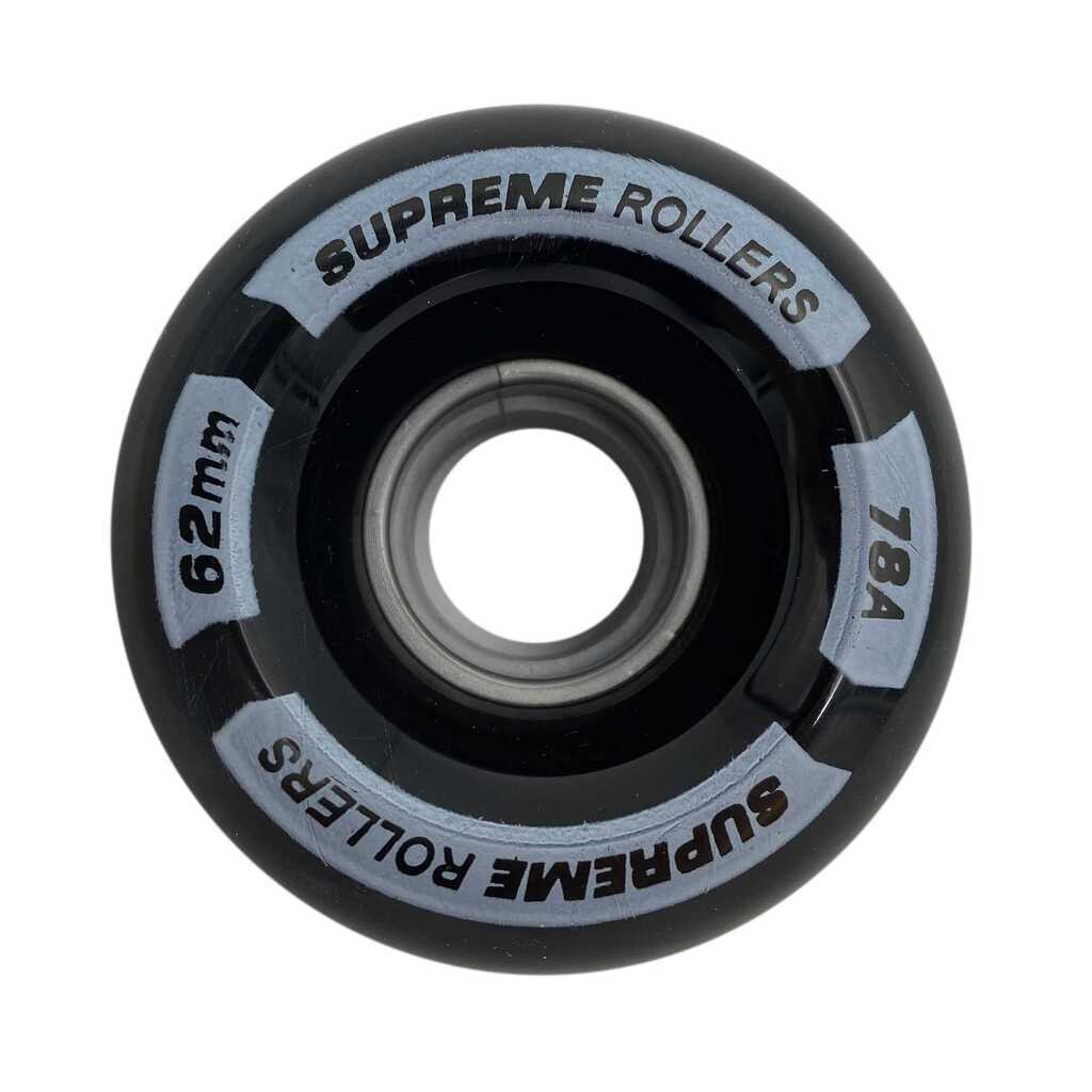 Supreme Rollers Side By Side Hjul 62mm/78A Sort 4-Pak
